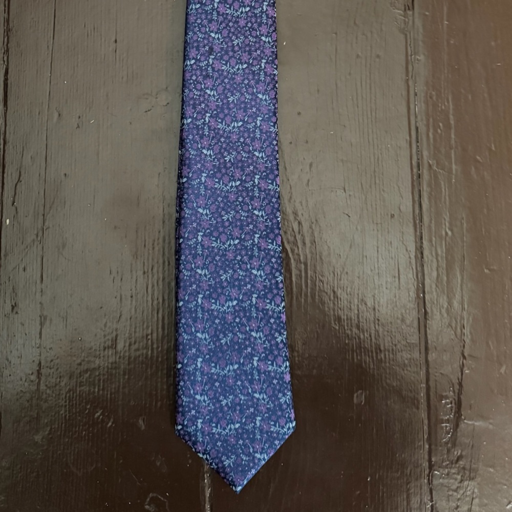 Men's Blue Patterned Tie